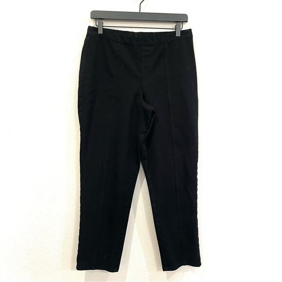 Isaac Mizrahi Live Black 24/7 Stretch Ankle Pants - A274175 - Size 12 - Picture 1 of 9